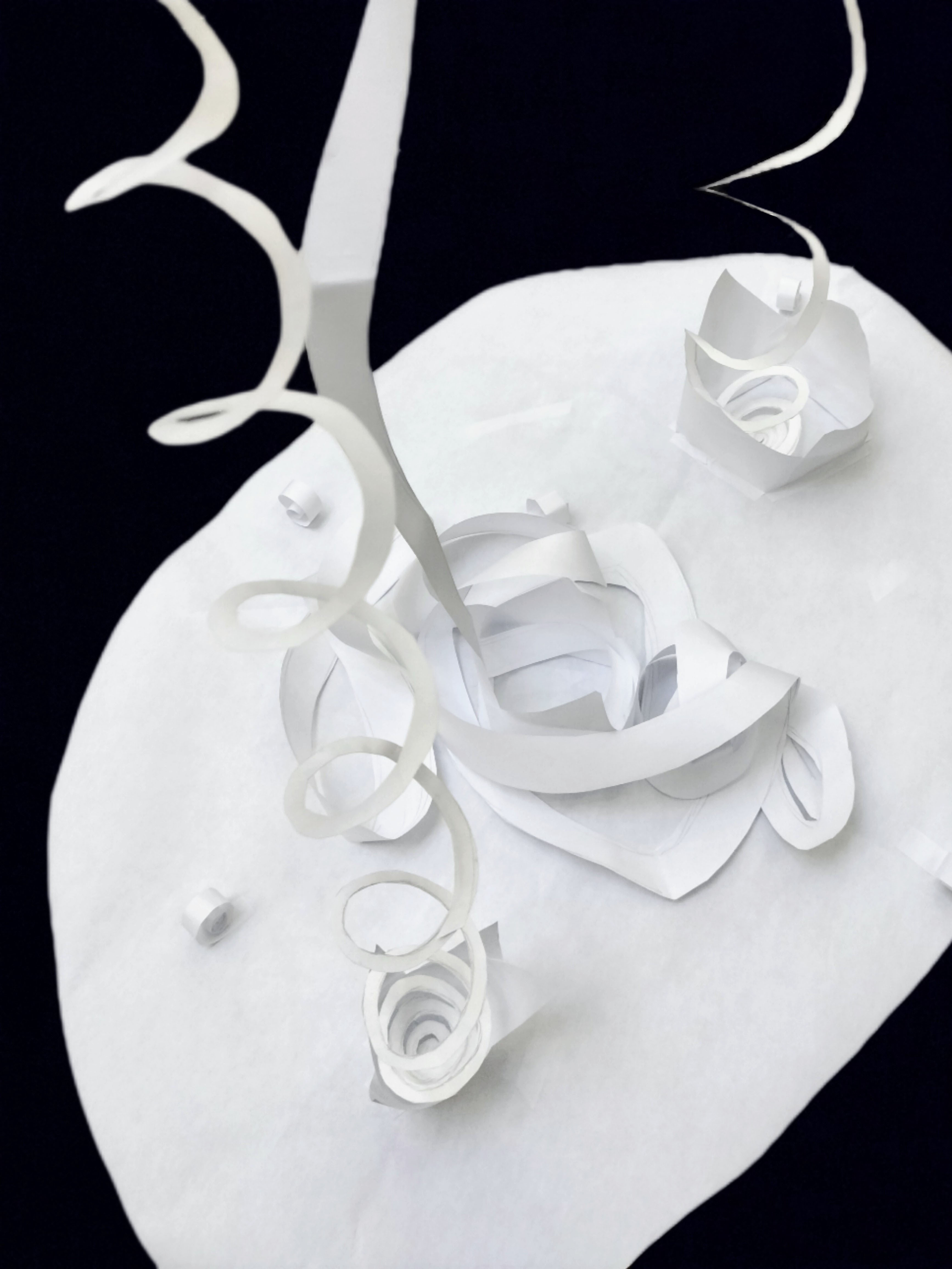 A Paper Sculpture of a Waterfall